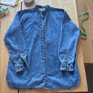 Vintage L.L. Bean Blue Denim Shirt